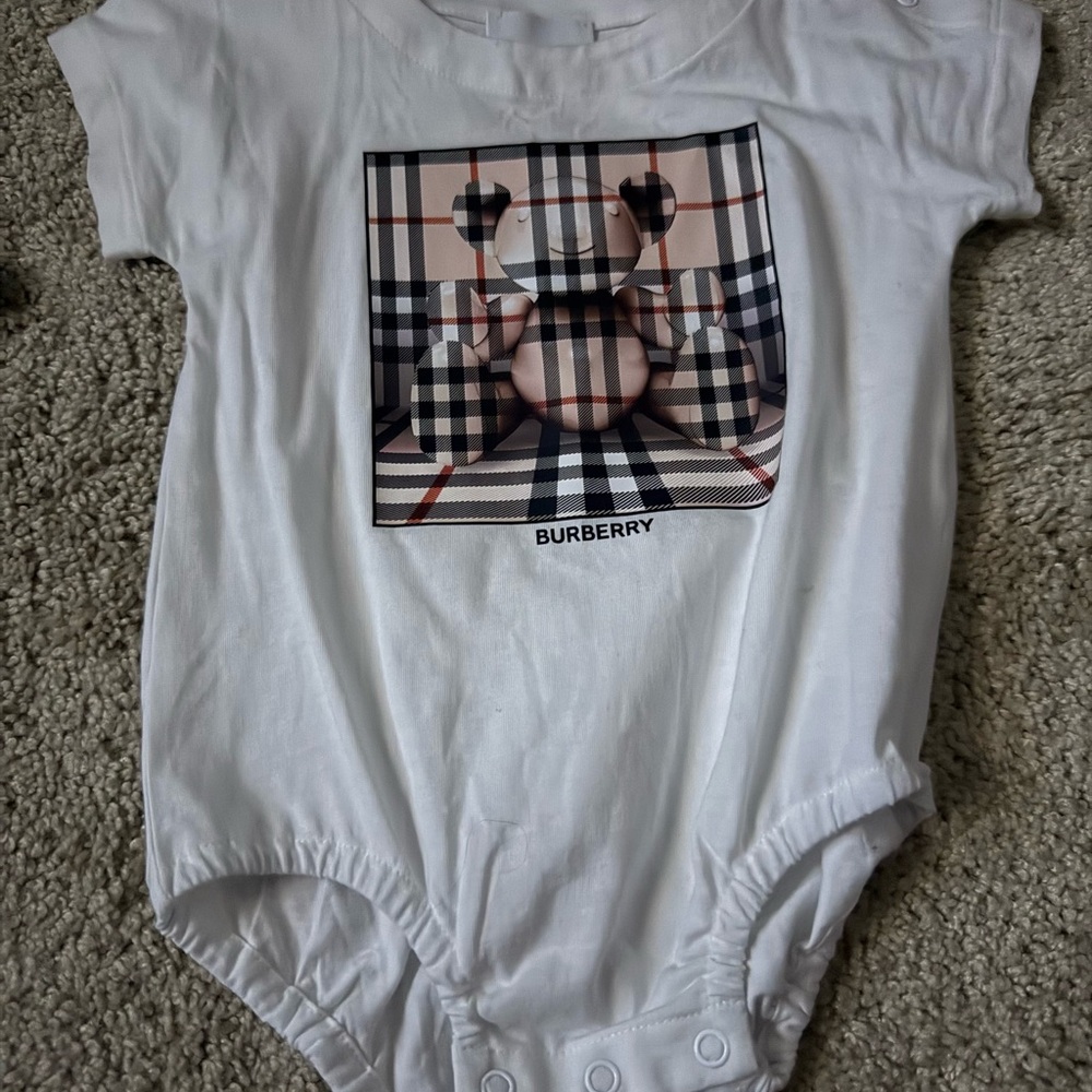 Burberry White Kids One Piece